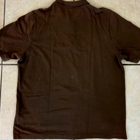 Burberry London Men's X L Brown Polo Shirt with Check Detail - Picture 4 of 6